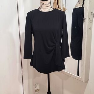 Elle Black Woman's Blouse Size small B203